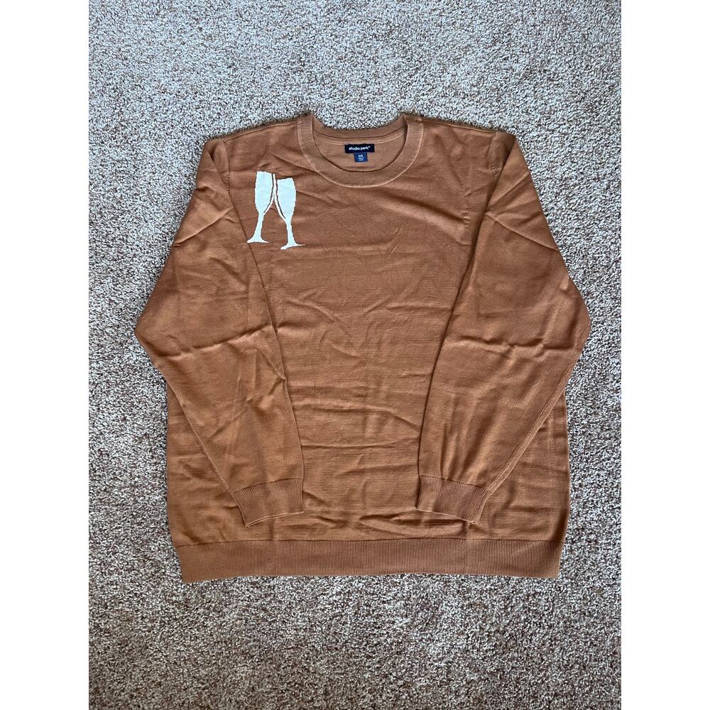 Brown‎ Crewneck Champagne Sweater